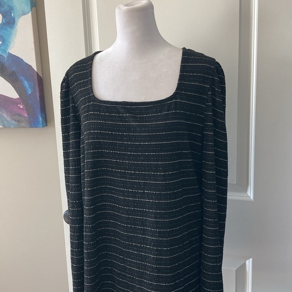 LOFT XXL top black gold long sleeves - Picture 3 of 10